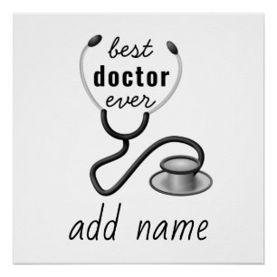 Best Doctor Ever Appreciation Thank You Doctor Poster