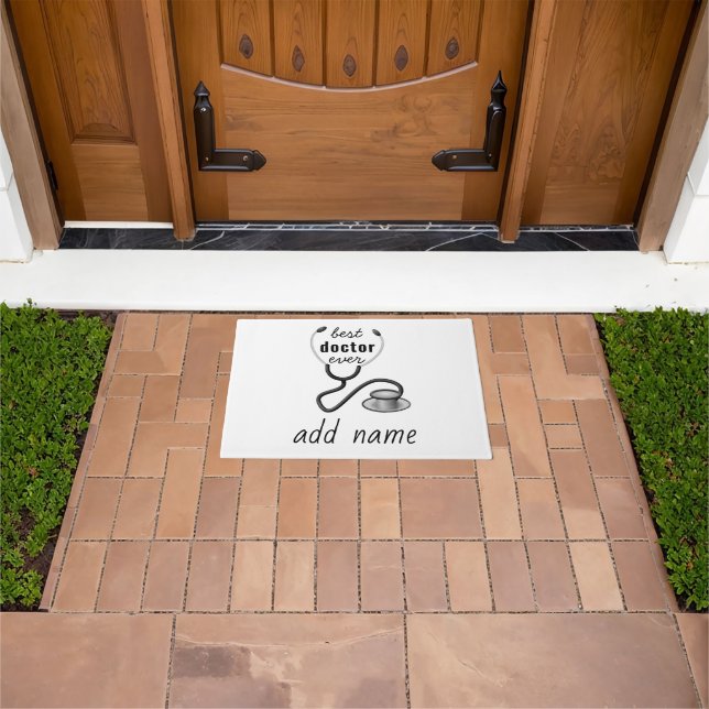 Best Doctor Ever Appreciation World’s Greatest Doc Doormat (Outdoor)