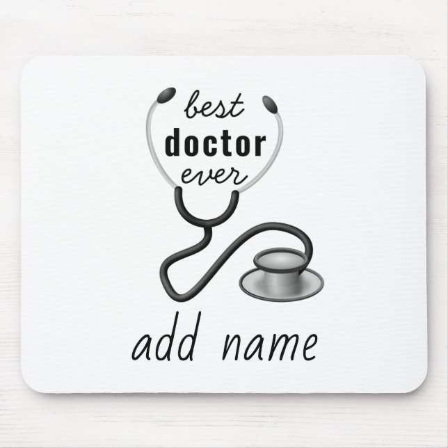 Best Doctor Ever Appreciation World’s Greatest Doc Mouse Pad (Front)