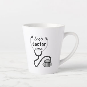 Best Doctor Ever Stethosco Physician Graduation Latte Mug