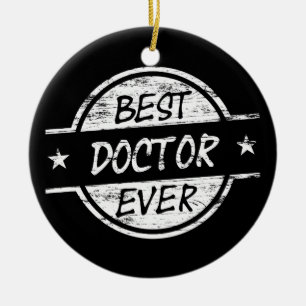 Best Doctor Ever White Ceramic Tree Decoration