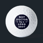 Best Doctor Golf Balls<br><div class="desc">Funny "Best Doctor" golf-themed line.</div>