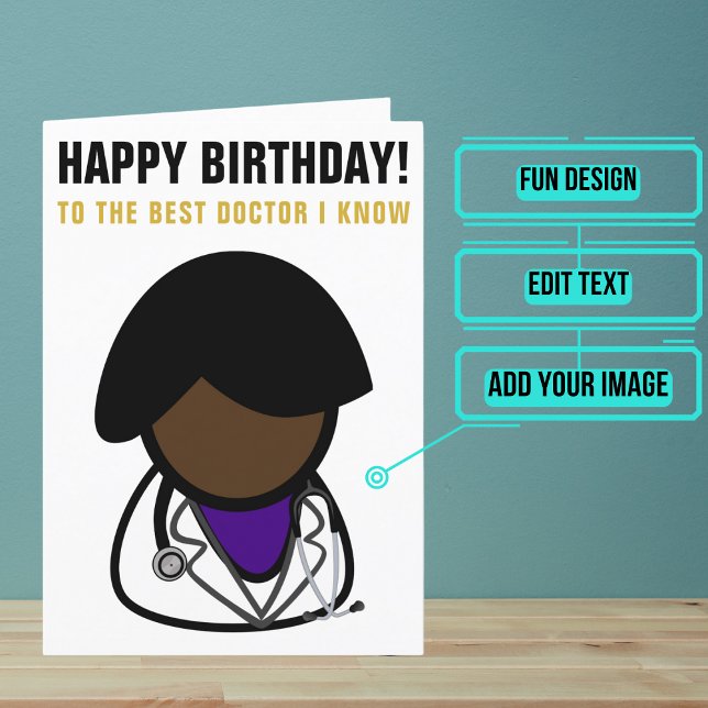Best Doctor I Know Birthday Card (This funny birthday card is for the physician / doctor friend or family member in your life.)