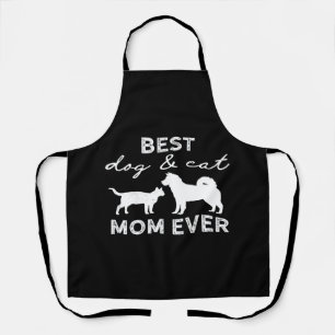 Best Dog And Cat Mum Gift Cute Crazy Cat Lady Dog Apron