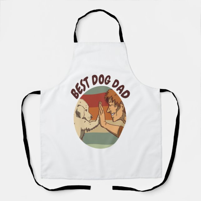 Best Dog Dad  Apron (Front)