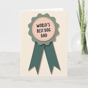 Best Dog Dad Award Card