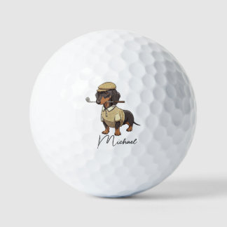 Best Dog Dad By Par Dachshund Name Golf Ball