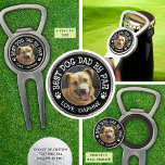 BEST DOG DAD BY PAR Photo Pawprints Multi-Purpose Divot Tool<br><div class="desc">Create a personalised pet photo All-in-One Golf Divot Tool, Ball Marker and Bottle Opener from the dog for the special golf and dog lover with the suggested sample title BEST DOG DAD BY PAR or your custom text accented with dog pawprints, all in your choice of colours and background colour...</div>