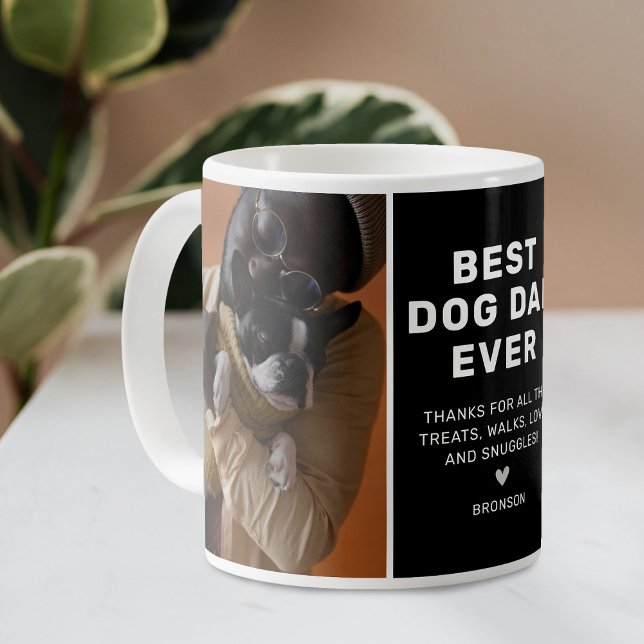 Best Dog Dad Ever 2 Photo Coffee Mug (Creator Uploaded)