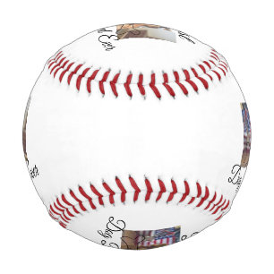 Best dog Dad ever add pet name photo bone golden r Baseball