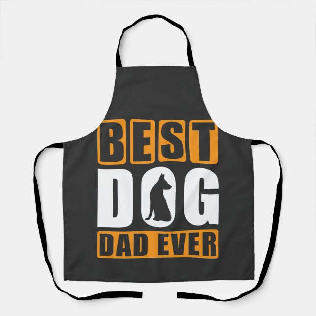 Best Dog Dad Ever Apron (Front)