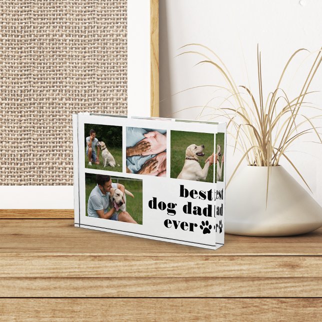 Best Dog Dad Ever Collage Photo Block (Creator Uploaded)