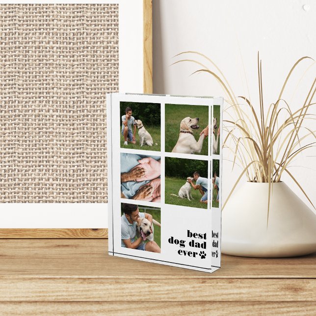 Best Dog Dad Ever Collage Photo Block (Creator Uploaded)