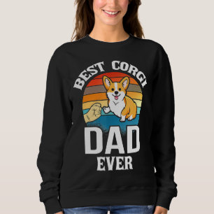Best Dog Dad Ever Corgi Retro Vintage Sweatshirt
