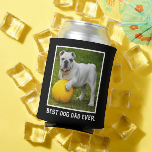 Best Dog dad Ever Custom Photo, dad gift, Can Cooler