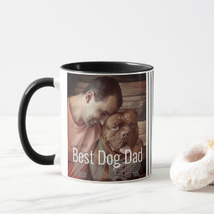 Best Dog Dad Ever Custom Photo Dog Name Mug