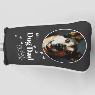 Best Dog Dad Ever Custom Photo Putter Golf Head Cover