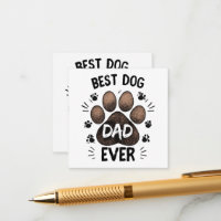 Best Dog Dad Ever – Cute Paw Print Dog Lover