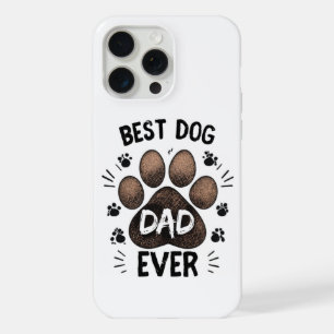 Best Dog Dad Ever – Cute Paw Print Dog Lover iPhone 15 Pro Max Case
