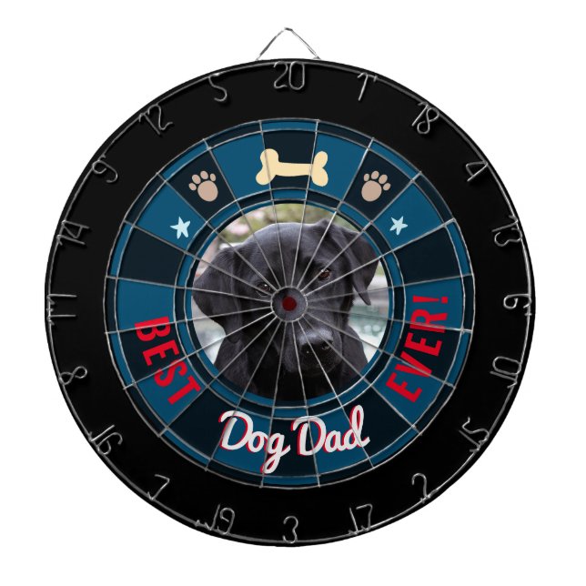 Best Dog Dad Ever Dartboard (Front)