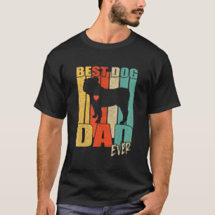 Best Dog Dad Ever English Bulldog Fathers Day Vint T-Shirt