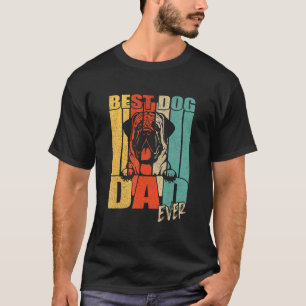 Best Dog Dad Ever English Mastiff Fathers Day Vint T-Shirt