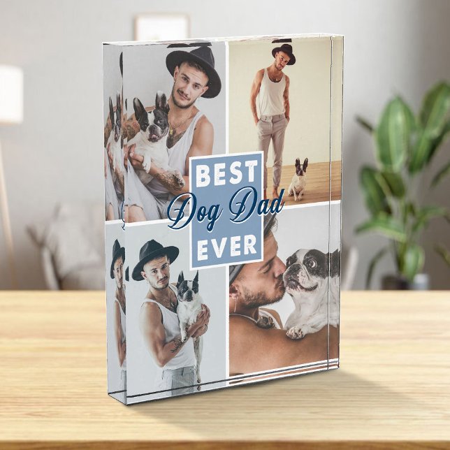 Best Dog Dad Ever Father's Day Best Dog Ever Photo Block (Creator Uploaded)