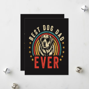 Best Dog Dad Ever Holiday Card