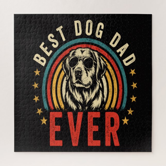 Best Dog Dad Ever Jigsaw Puzzle (Vertical)
