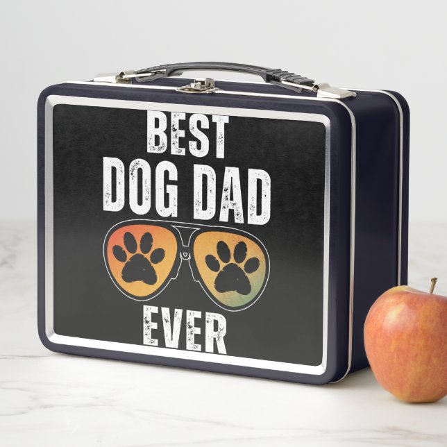 BEST DOG DAD EVER METAL LUNCH BOX (In Situ)