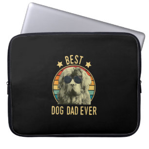 Best dog dad ever newfoundland owner day gift laptop sleeve