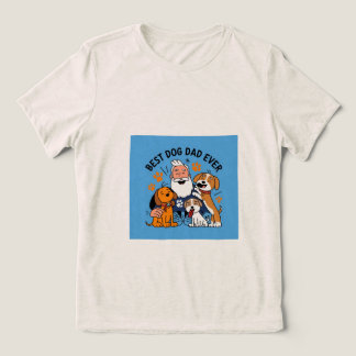 Best Dog Dad Ever Personalised Pet Photo T-Shirt Tri-Blend Shirt