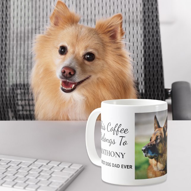 Best Dog Dad Ever Personalised Photo Coffee Mug (Creator Uploaded)