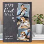 Best Dog Dad Ever Pet Photo Father's Day Plaque<br><div class="desc">Happy Father's Day the the best dog dad ever ! Give your favourite dog dad a cute personalised pet photo dog dad plaque from his best friend. " Best Dad Ever ~ I Love Love, your Dog" Personalise with the dog's name & favourite photos. Visit our collection for the best...</div>