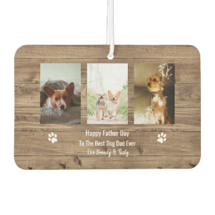 Best Dog Dad Ever Photo Father Day Car Air Freshener