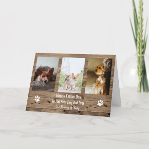 Best Dog Dad Ever Photo Father Day Holiday Card
