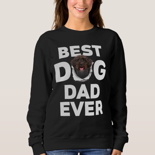 Best Dog Dad Ever Schnoodle Sweatshirt (Front)