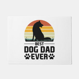 Best Dog Dad Ever T-Shirt 3 Doormat