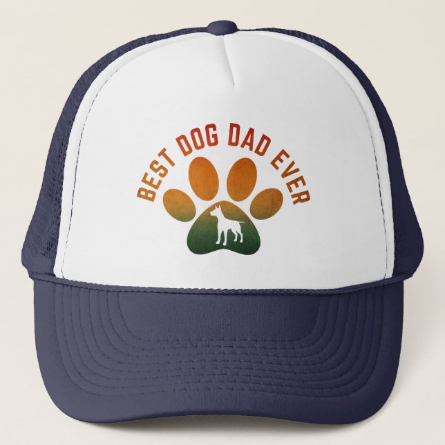 best dog dad ever  trucker hat (Front)