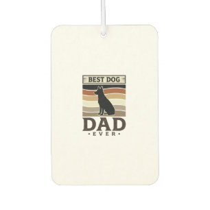Best Dog Dad Ever Vintage Dog Lover Design_1 Car Air Freshener