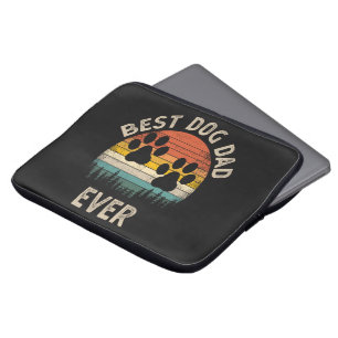 Best Dog Dad Ever Vintage Laptop Sleeve