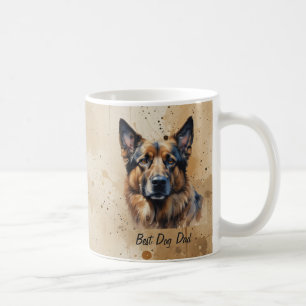 Best Dog Dad German Shepherd dog pet Coffee Mug