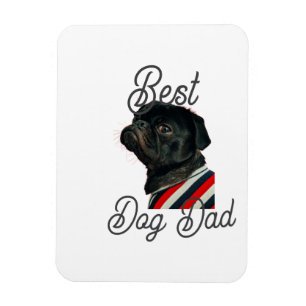 Best dog dad parents grandparents photo pet gray n magnet