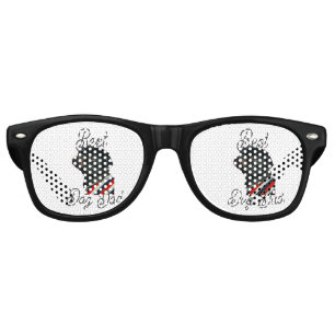 Best dog dad parents grandparents photo pet gray n retro sunglasses