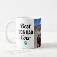 Best Dog Dad | Paw Print 3 Photo Collage