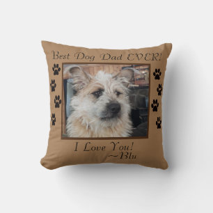 Best Dog Dad Personalised Cushion