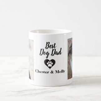 Best Dog Dad Personalised Pet Custom Photo Text Coffee Mug