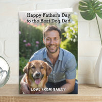 Best Dog Dad Personalised Pet Photo Father's Day