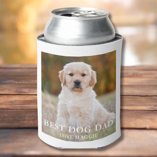 Best Dog Dad Personalised Photo  Can Cooler (Creator Uploaded)