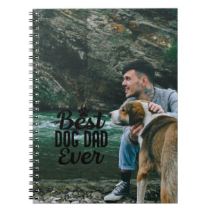 Best Dog Dad Personalised Photo Father's Day Notebook